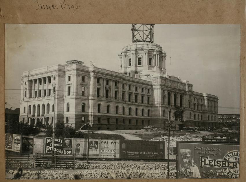 1901/6/1 Advertising on fences SW corner Capitol construction