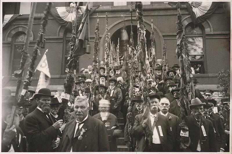 Removal of Flags from the old Capitol building to the new Capitol building