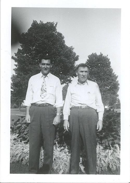 Otto Manke with Grandson Elmer Manke