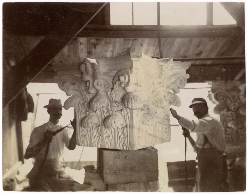 Capital Stonecutters carving capital