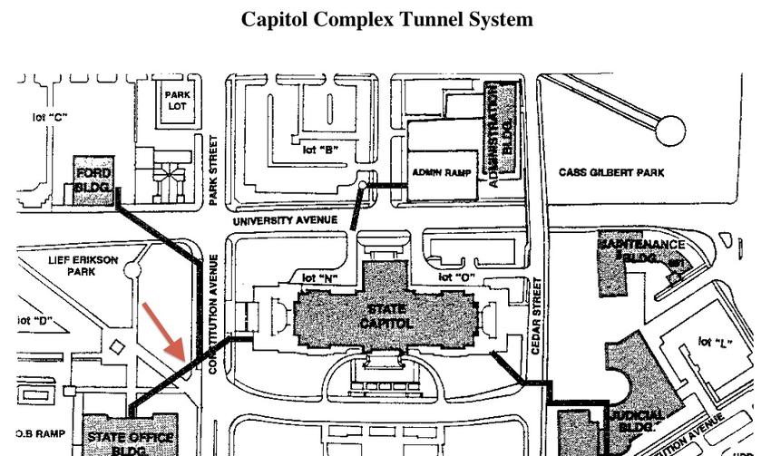 Capitol Tunnel Map