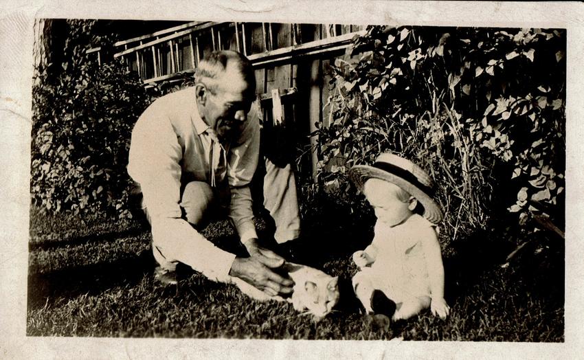 Carl Herman Dreher and grandson Richard (Dick Dreher,1927