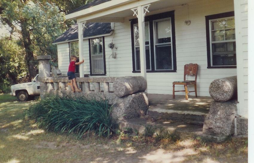 Henry Alexander home with granite porch built in 1900, Rockville, MN