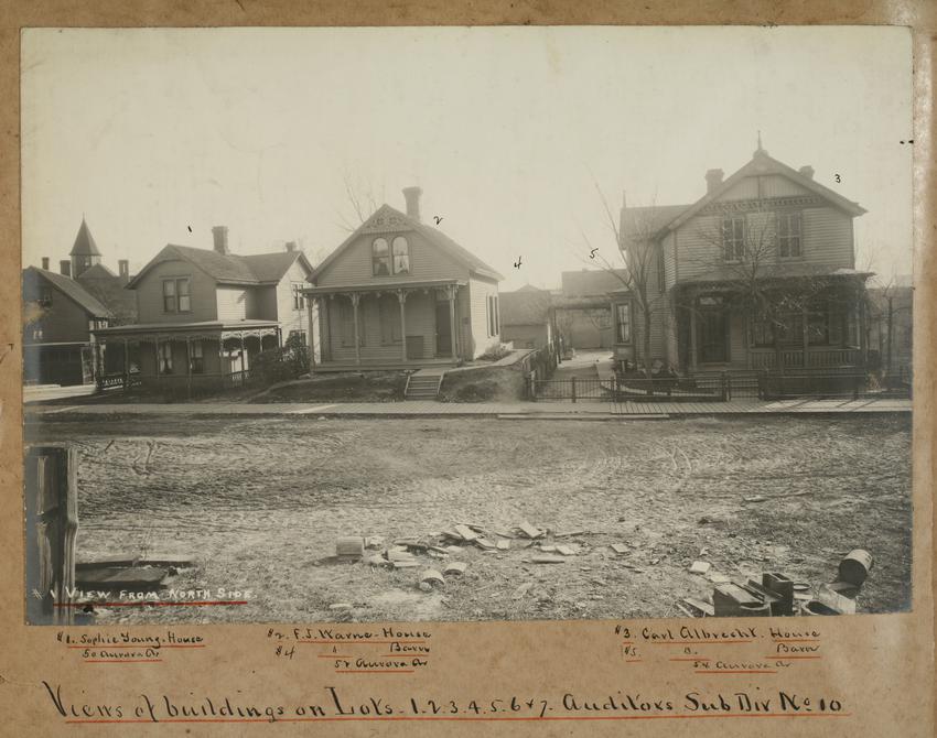 Houses on north side of Capitol construction site