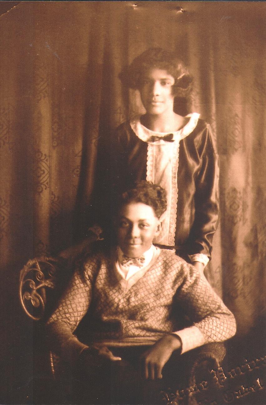 Ernest Jones as a young man with sister