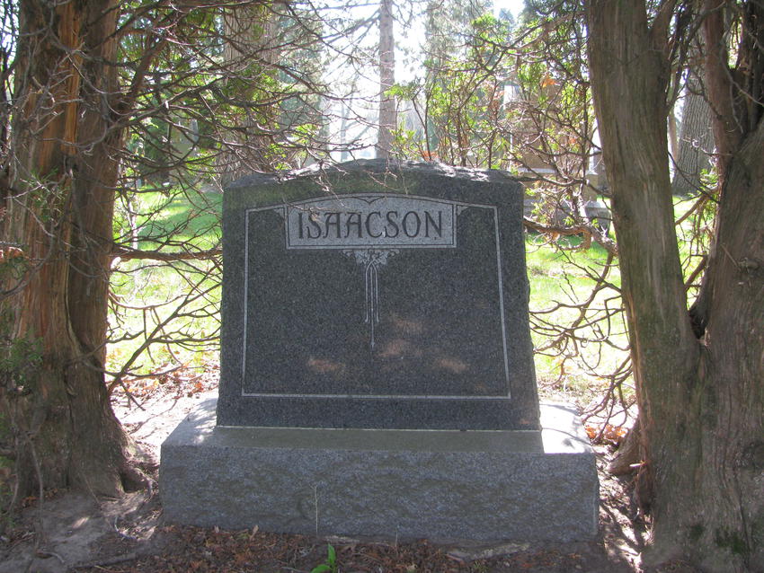 Eric Isaacson's headstone