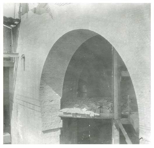 Minnesota State Capitol, archway detail, circa 1901.