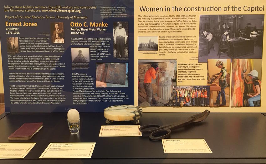 Exhibit of tradeswomen and original builders 
