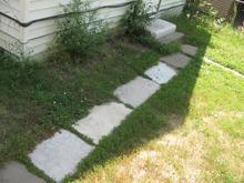 Marble walkway at Nils Nelson's house on Payne Avenue, St. Paul