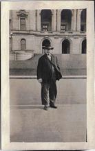 John Rachač in front of the Capitol