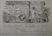 Purdy & Hutcheson, Sculptors letterhead