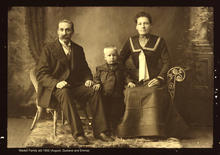 Auugust, Gustave and Emma Wedell, circa 1902
